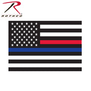 Rothco Thin Blue Line & Thin Red Line Flag Decal LARSON TACTICAL SUPPLY
