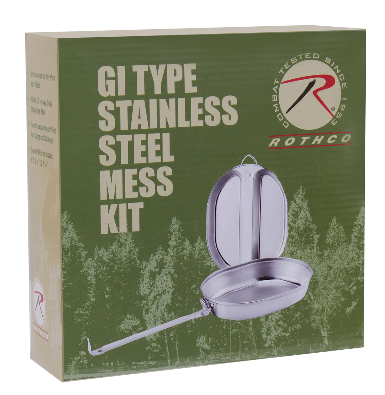 Rothco GI Type Stainless Steel Mess Kit LARSON TACTICAL SUPPLY