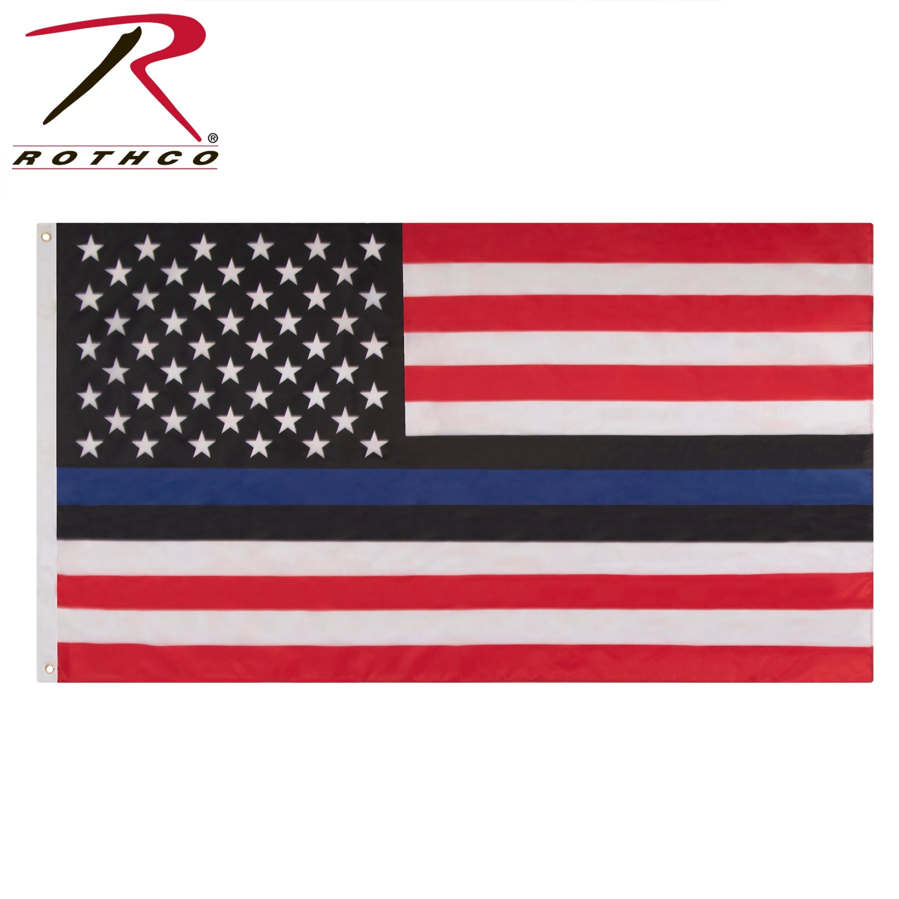 Rothco Red, White, and Blue Thin Blue Line US Flag - 3' X 5' LARSON TACTICAL SUPPLY