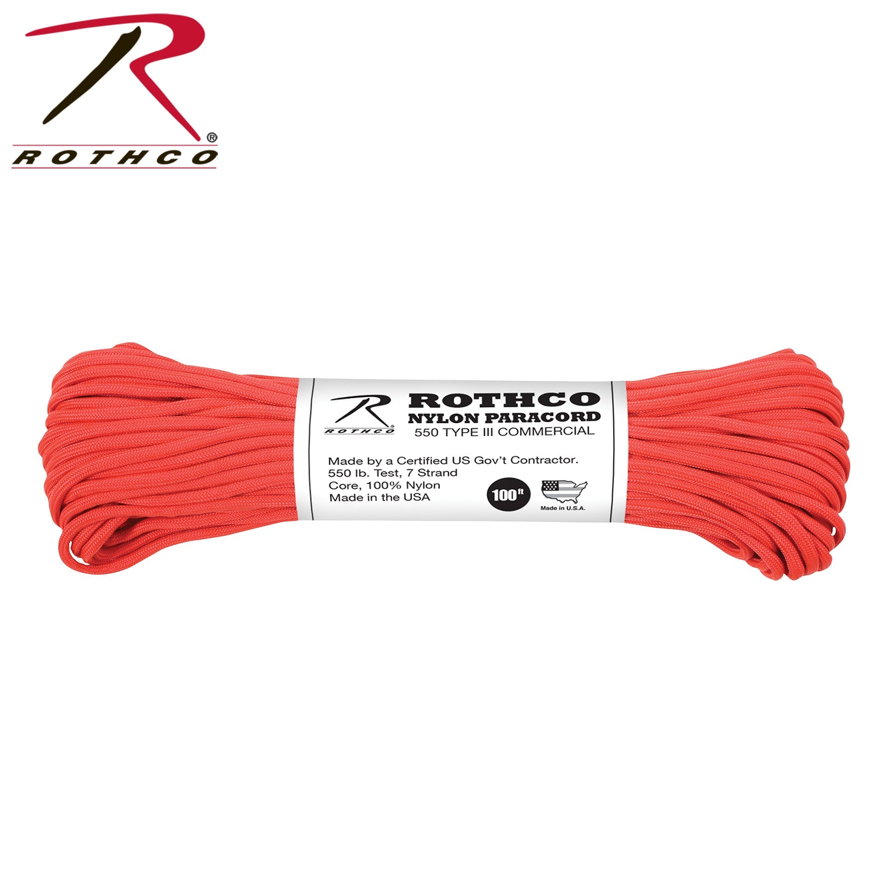 Rothco Nylon Paracord Type III 550 LB LARSON TACTICAL SUPPLY