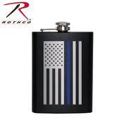 Rothco Stainless Steel Thin Blue Line Flag Flask LARSON TACTICAL SUPPLY