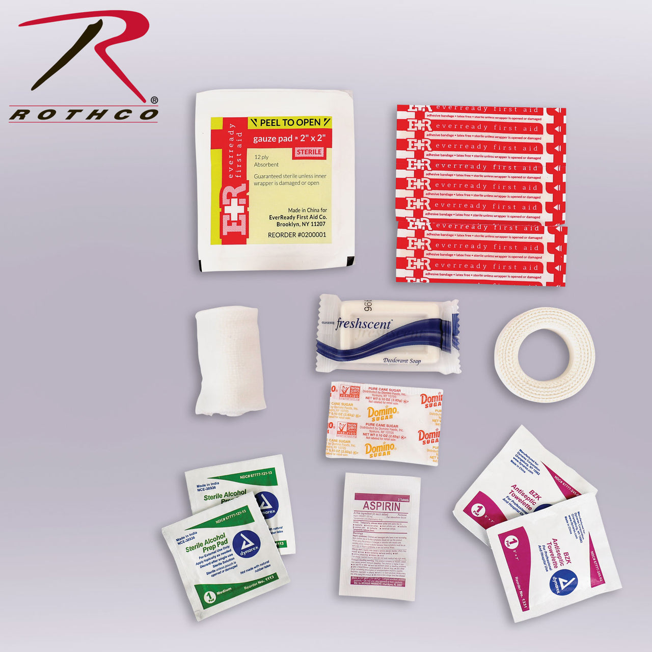 Military Zipper First Aid Kit Contents