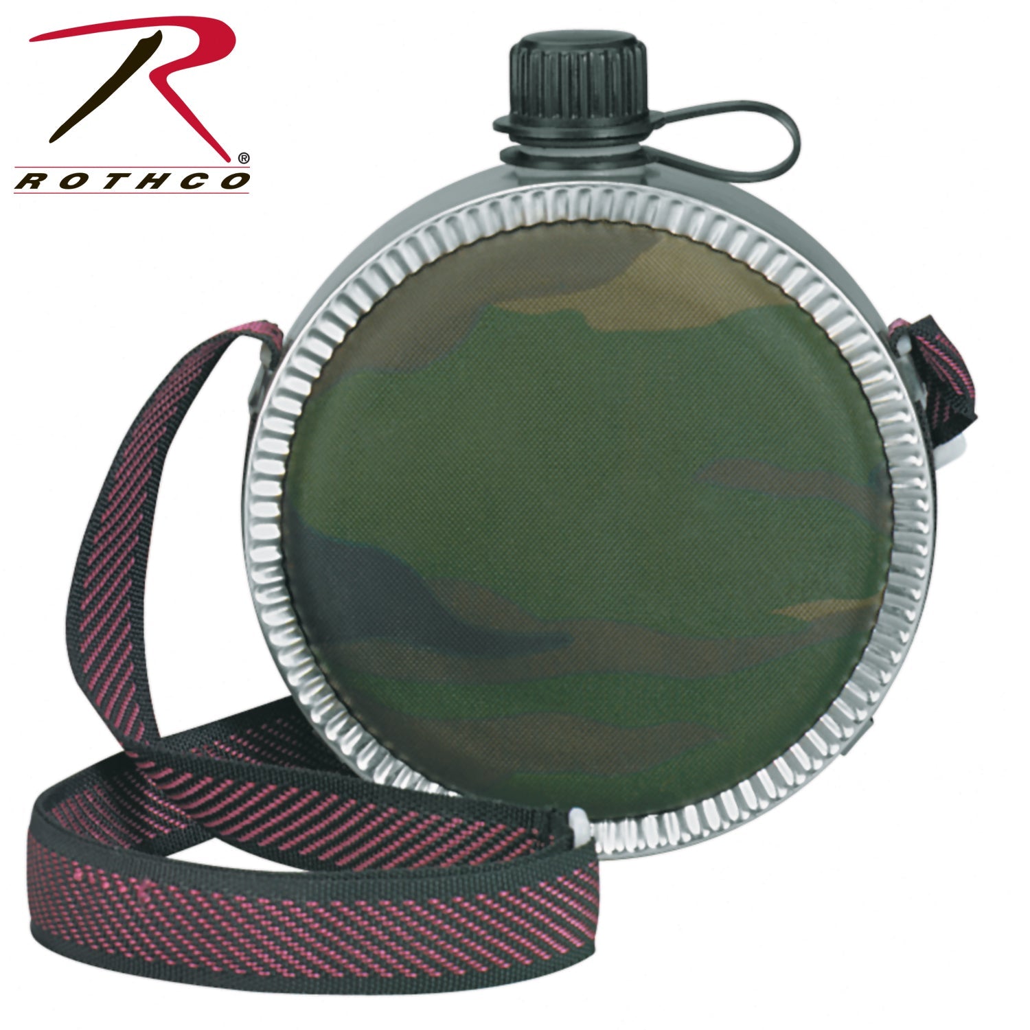 Rothco Woodland Camo Mini Desert Canteen LARSON TACTICAL SUPPLY