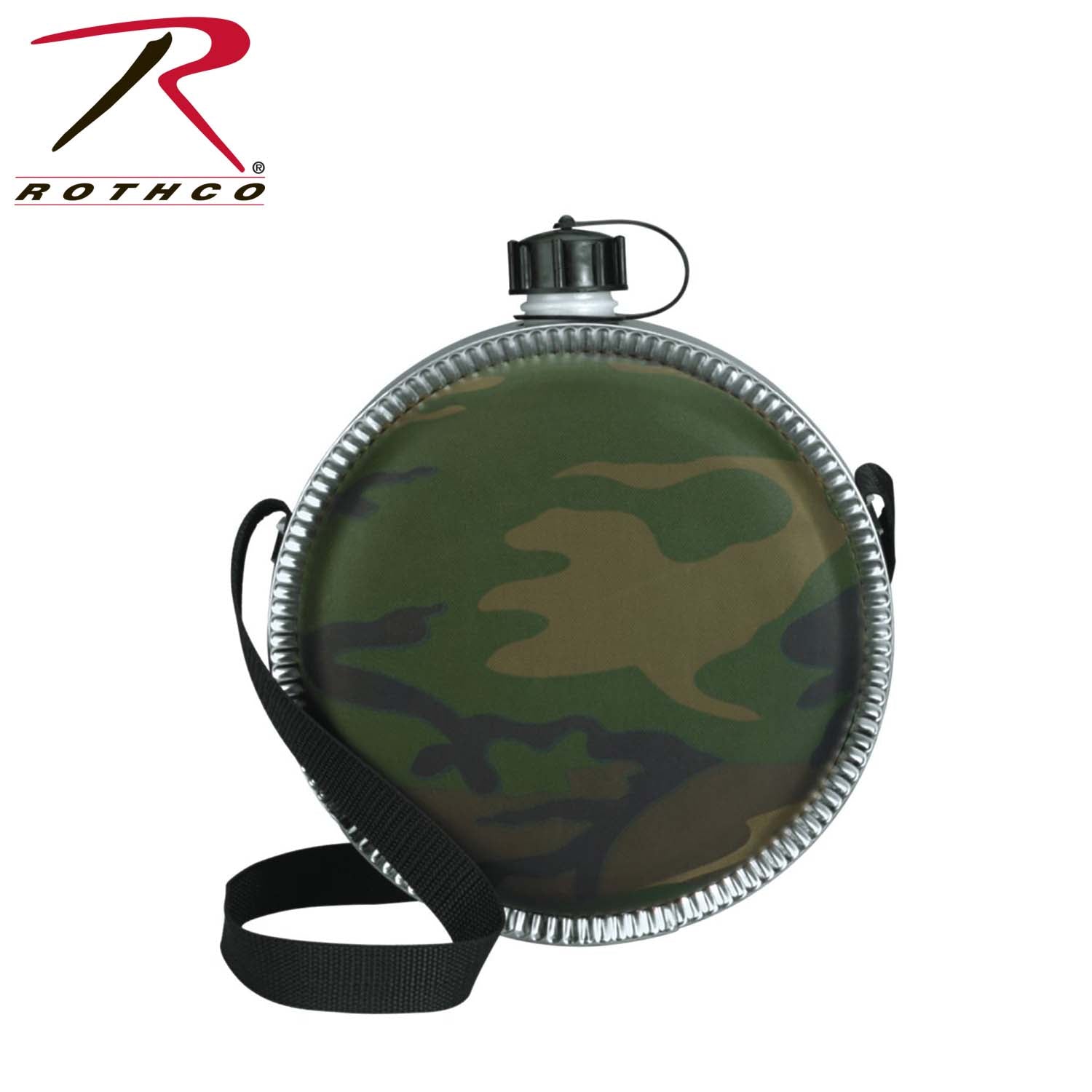 Rothco Woodland Camo 2 QT Desert Canteen LARSON TACTICAL SUPPLY