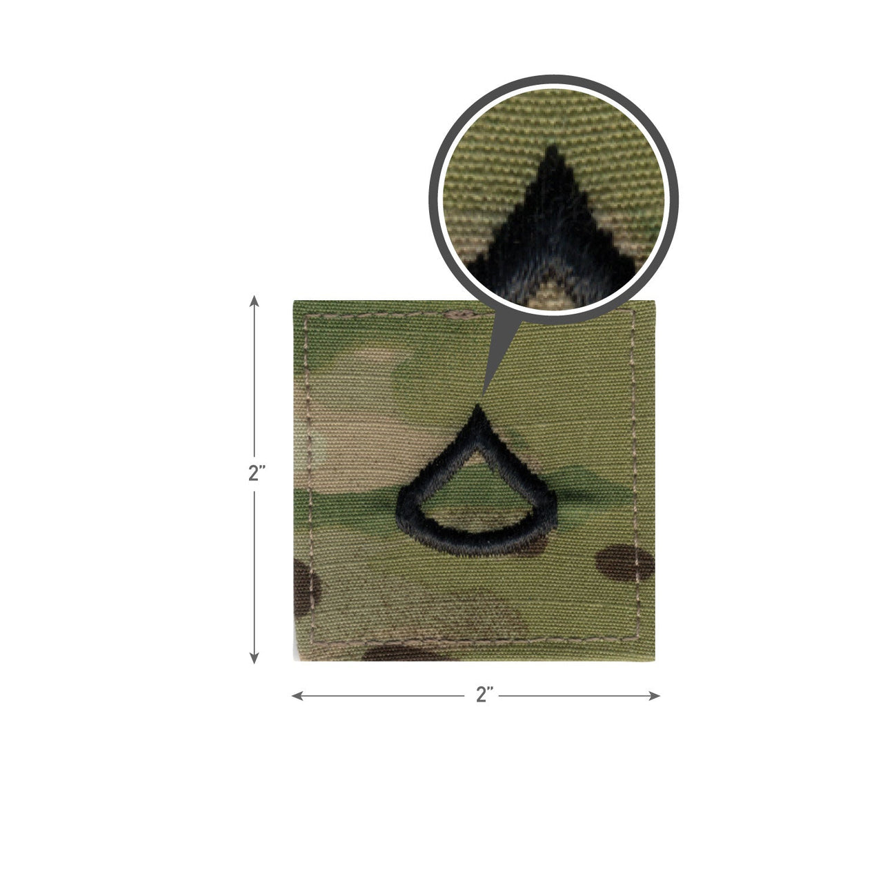 Rothco Official U.S. Made Embroidered Rank Insignia - Private 1st Class LARSON TACTICAL SUPPLY