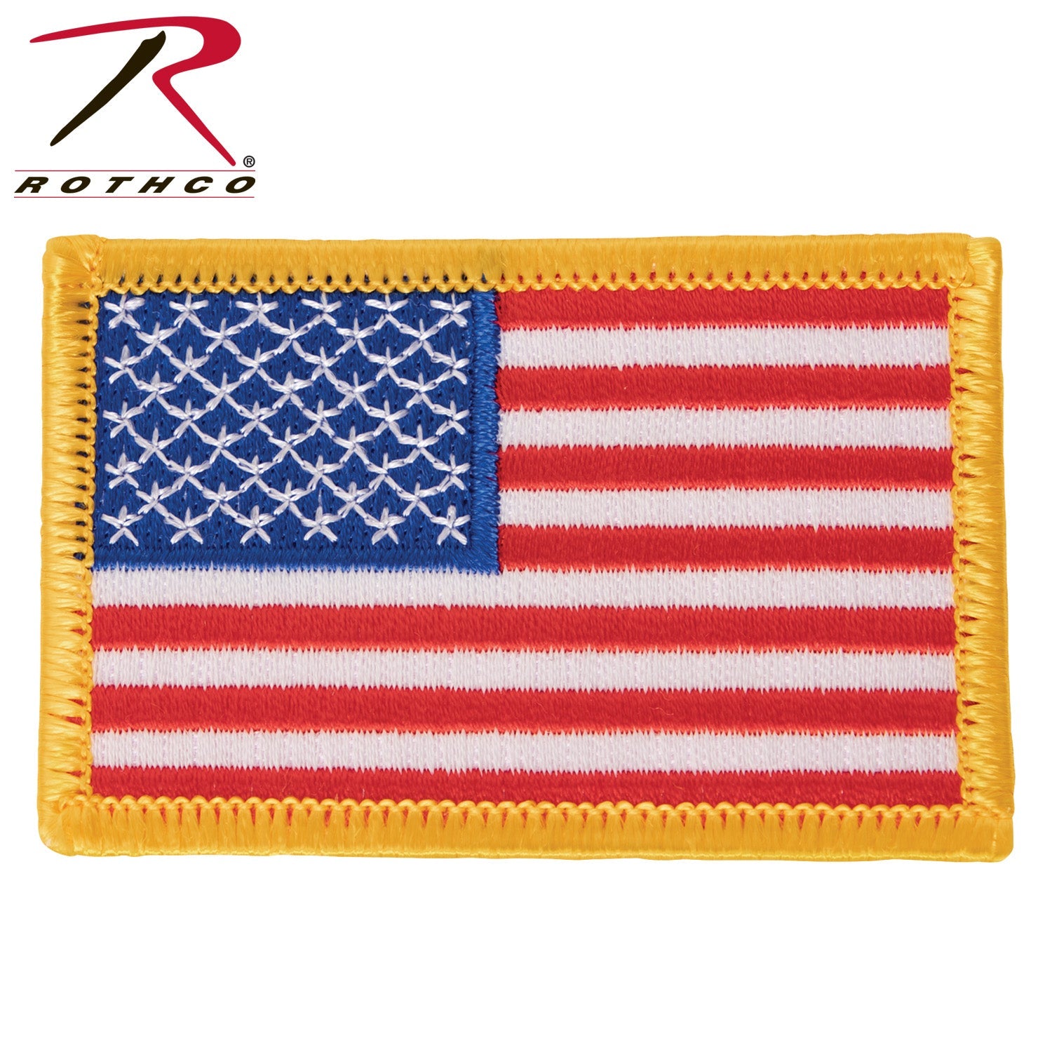 Rothco Iron On / Sew On Embroidered US Flag Patch LARSON TACTICAL SUPPLY