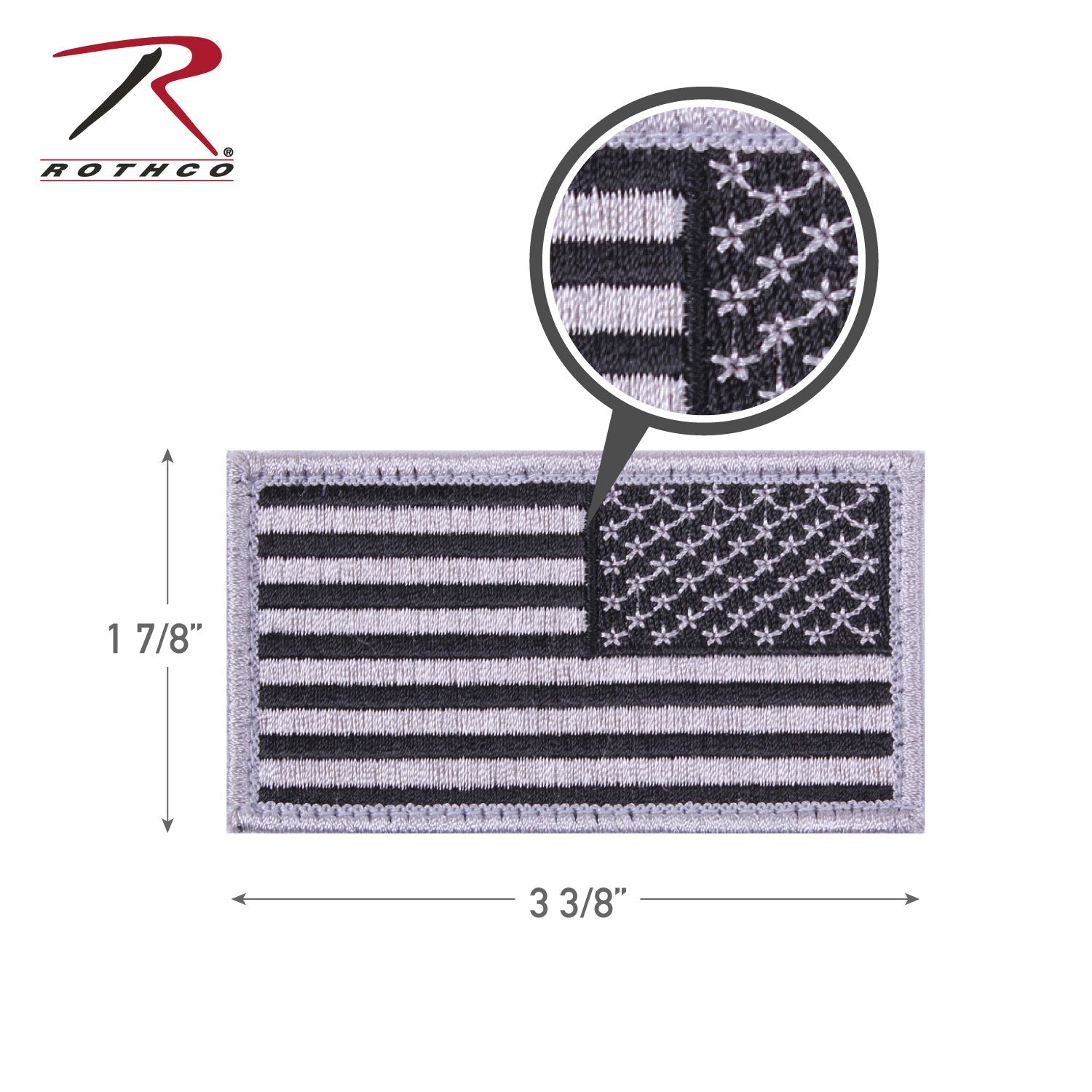 Rothco American Flag Patch - Hook Back LARSON TACTICAL SUPPLY