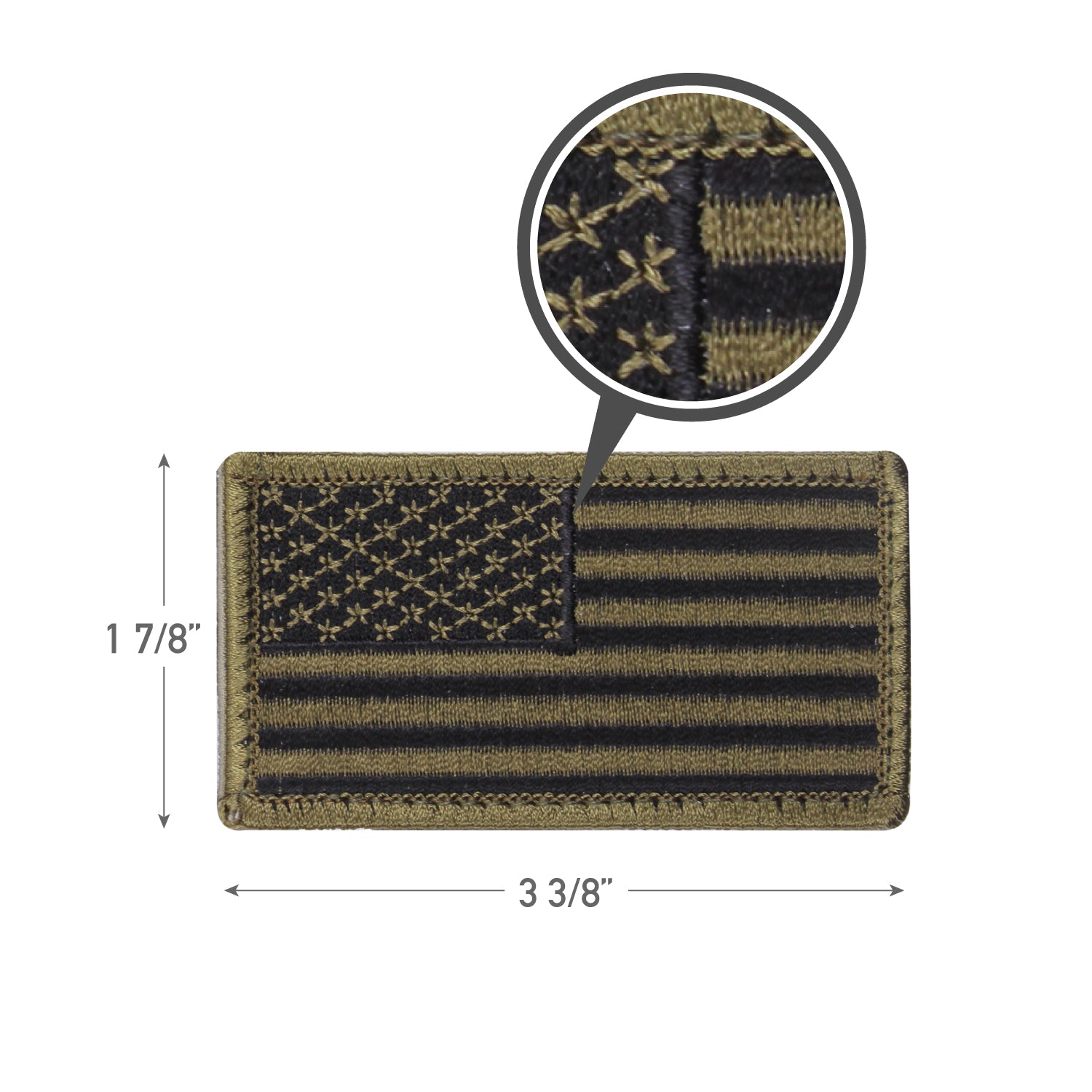 Rothco American Flag Patch - Hook Back LARSON TACTICAL SUPPLY