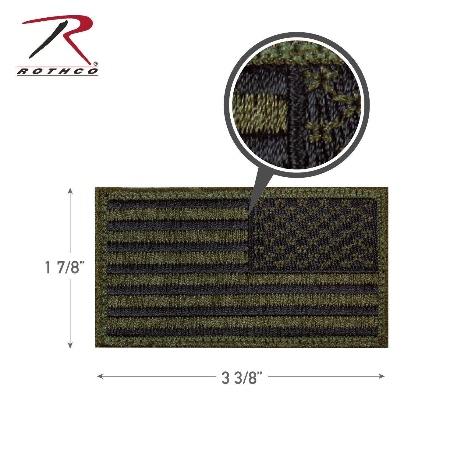 Rothco American Flag Patch - Hook Back LARSON TACTICAL SUPPLY