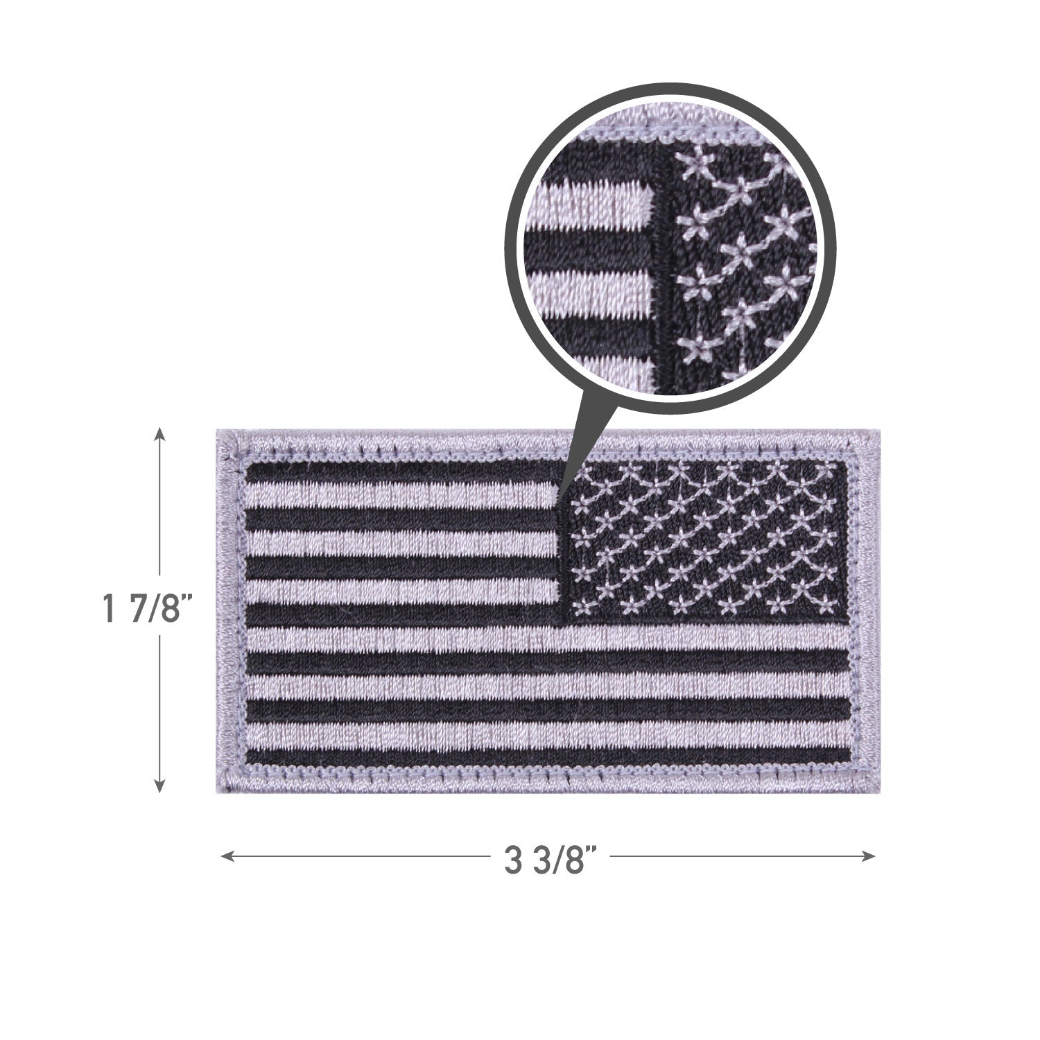 Rothco American Flag Patch - Hook Back LARSON TACTICAL SUPPLY