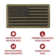 Rothco American Flag Patch - Hook Back LARSON TACTICAL SUPPLY