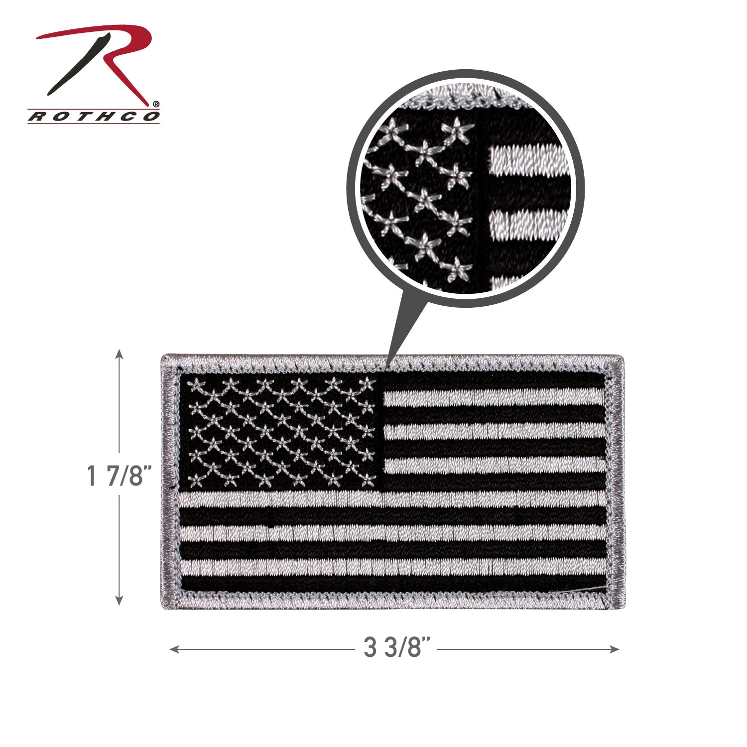 Rothco American Flag Patch - Hook Back LARSON TACTICAL SUPPLY