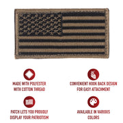 Rothco American Flag Patch - Hook Back LARSON TACTICAL SUPPLY