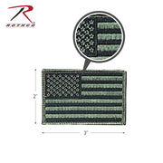 Rothco Iron On / Sew On Embroidered US Flag Patch LARSON TACTICAL SUPPLY