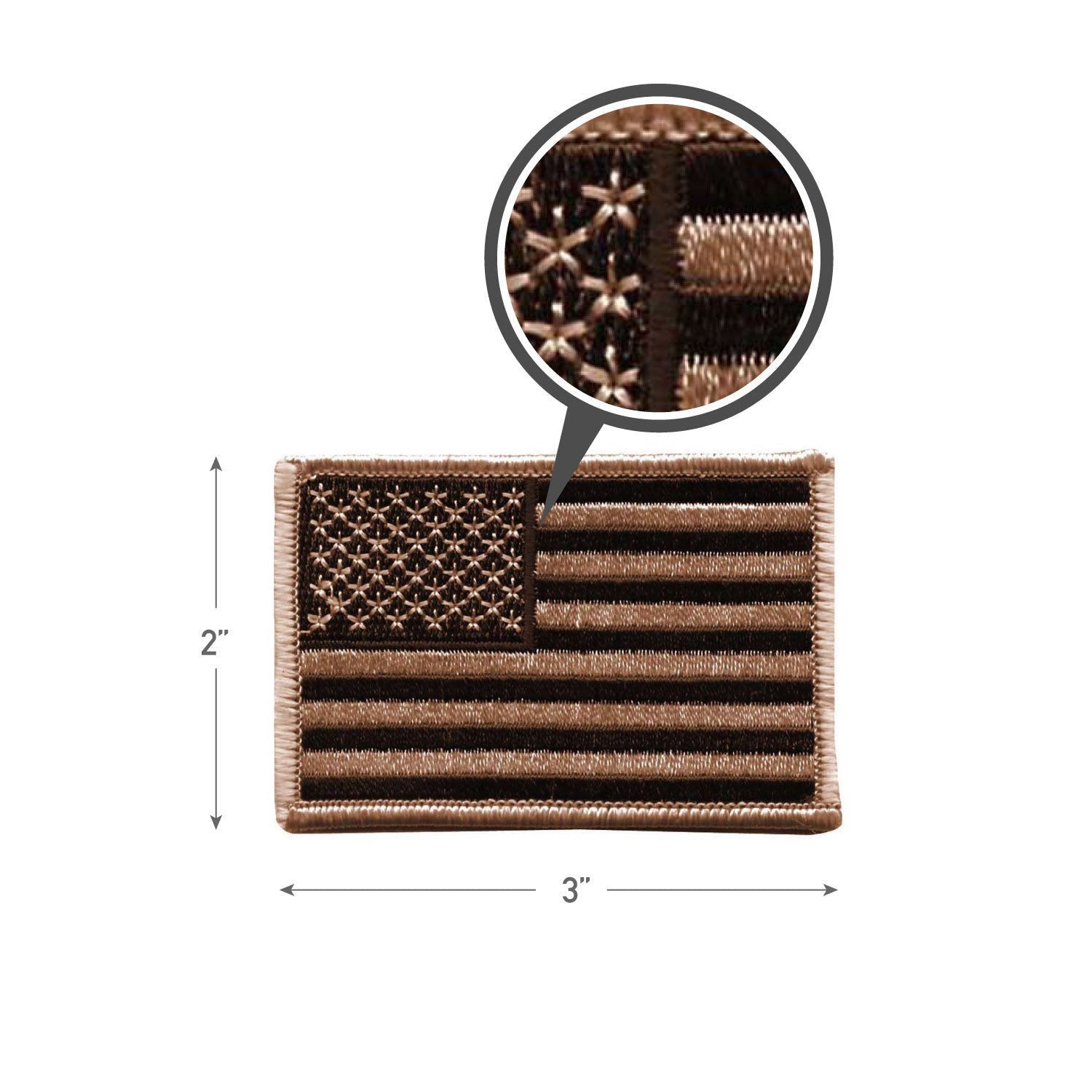 Rothco Iron On / Sew On Embroidered US Flag Patch LARSON TACTICAL SUPPLY