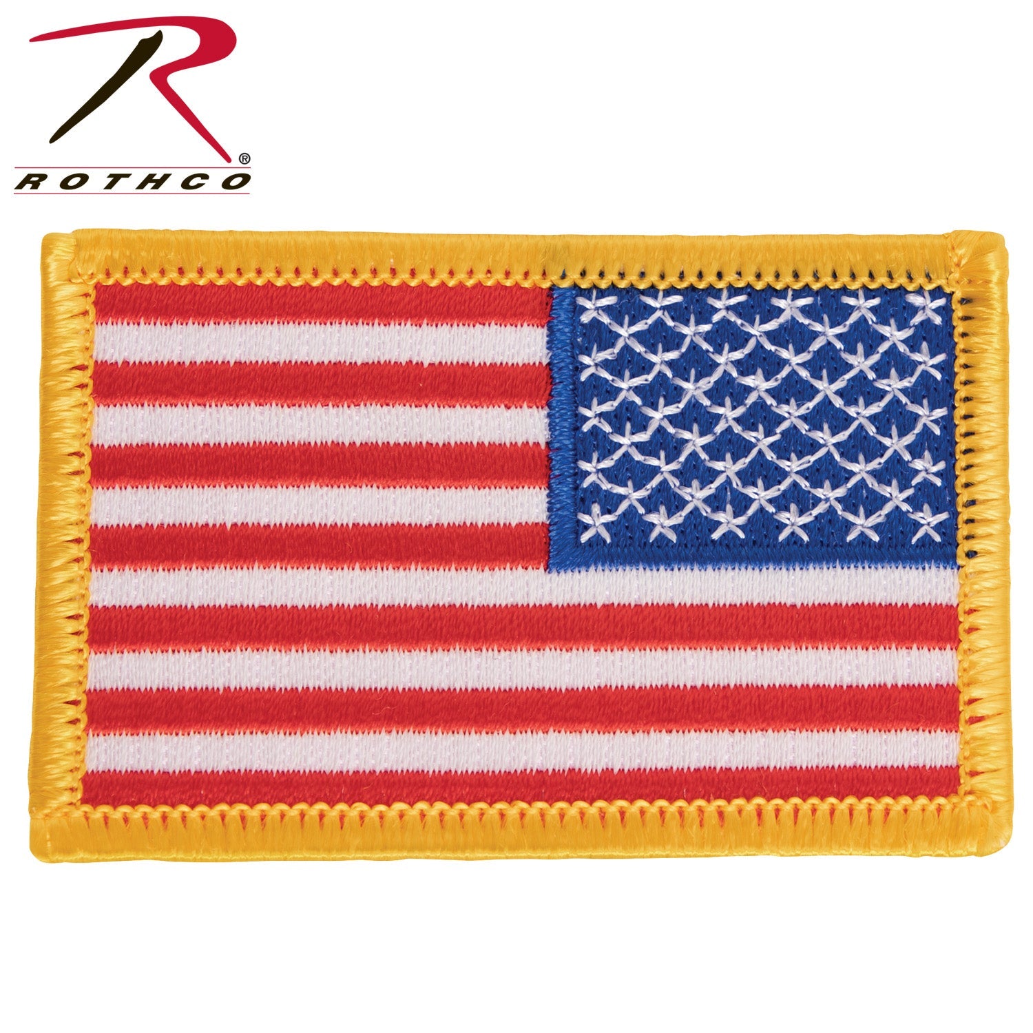 Rothco Iron On / Sew On Embroidered US Flag Patch LARSON TACTICAL SUPPLY
