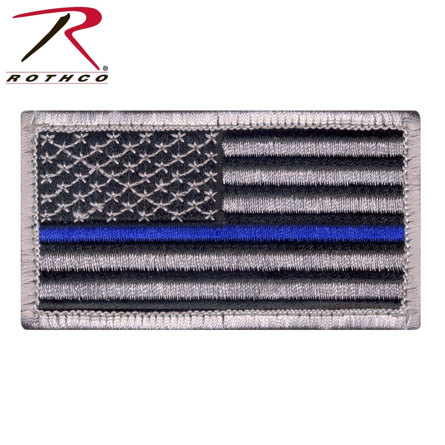 Rothco Thin Blue Line Police U.S. Flag Patch - Hook Back LARSON TACTICAL SUPPLY