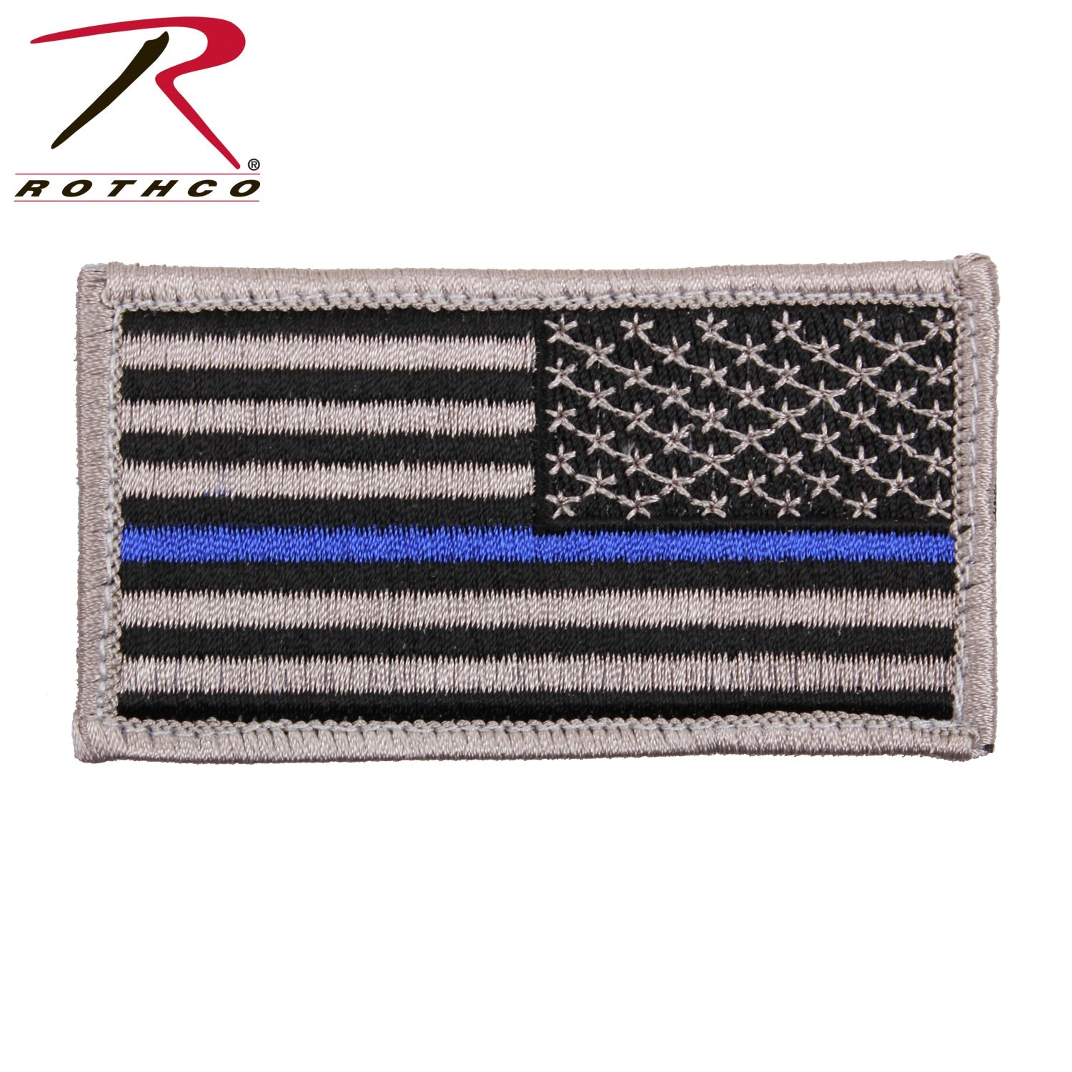 Rothco Thin Blue Line Police U.S. Flag Patch - Hook Back LARSON TACTICAL SUPPLY