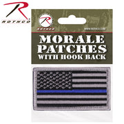 Rothco Thin Blue Line Police U.S. Flag Patch - Hook Back LARSON TACTICAL SUPPLY