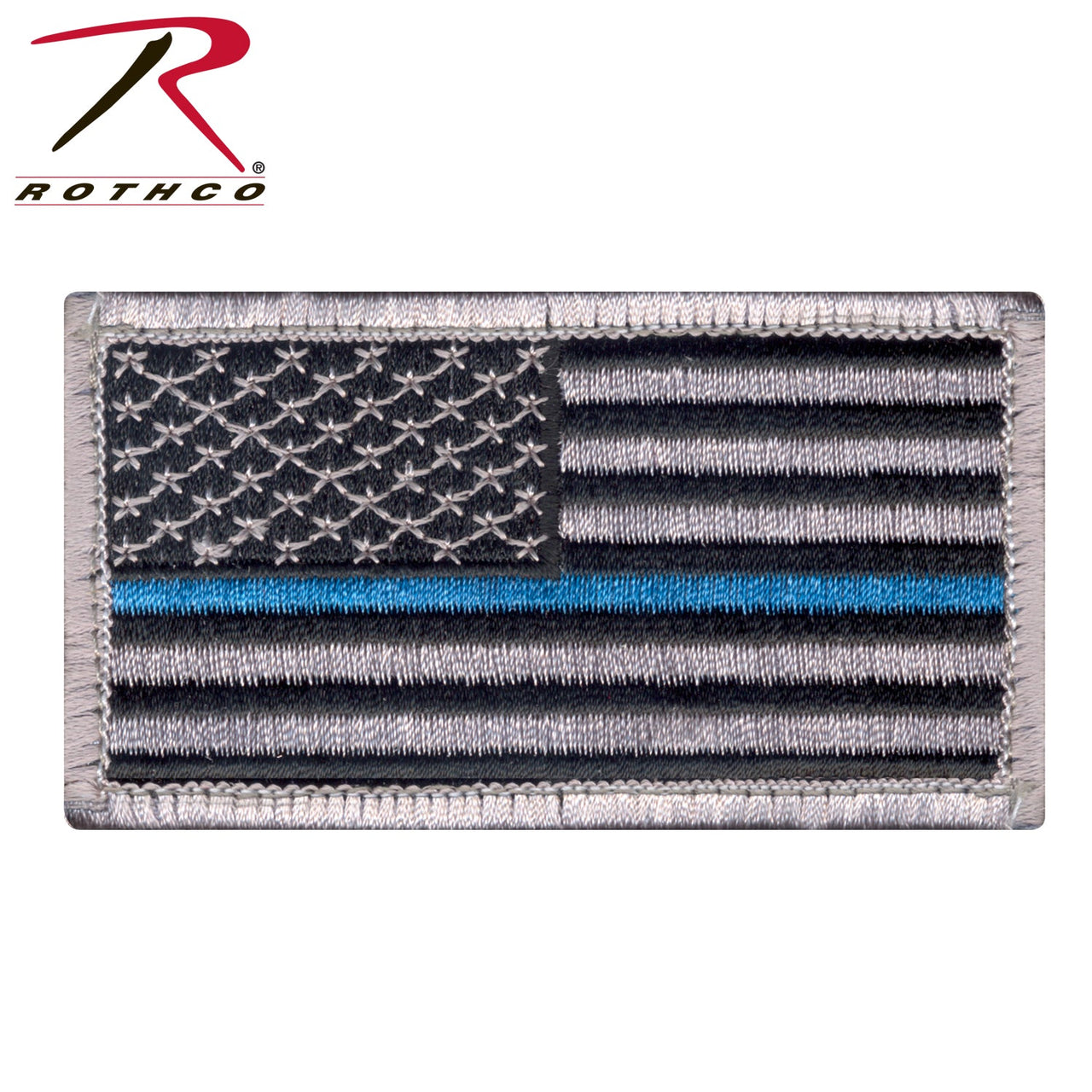 Rothco Thin Blue Line Police U.S. Flag Patch - Hook Back LARSON TACTICAL SUPPLY