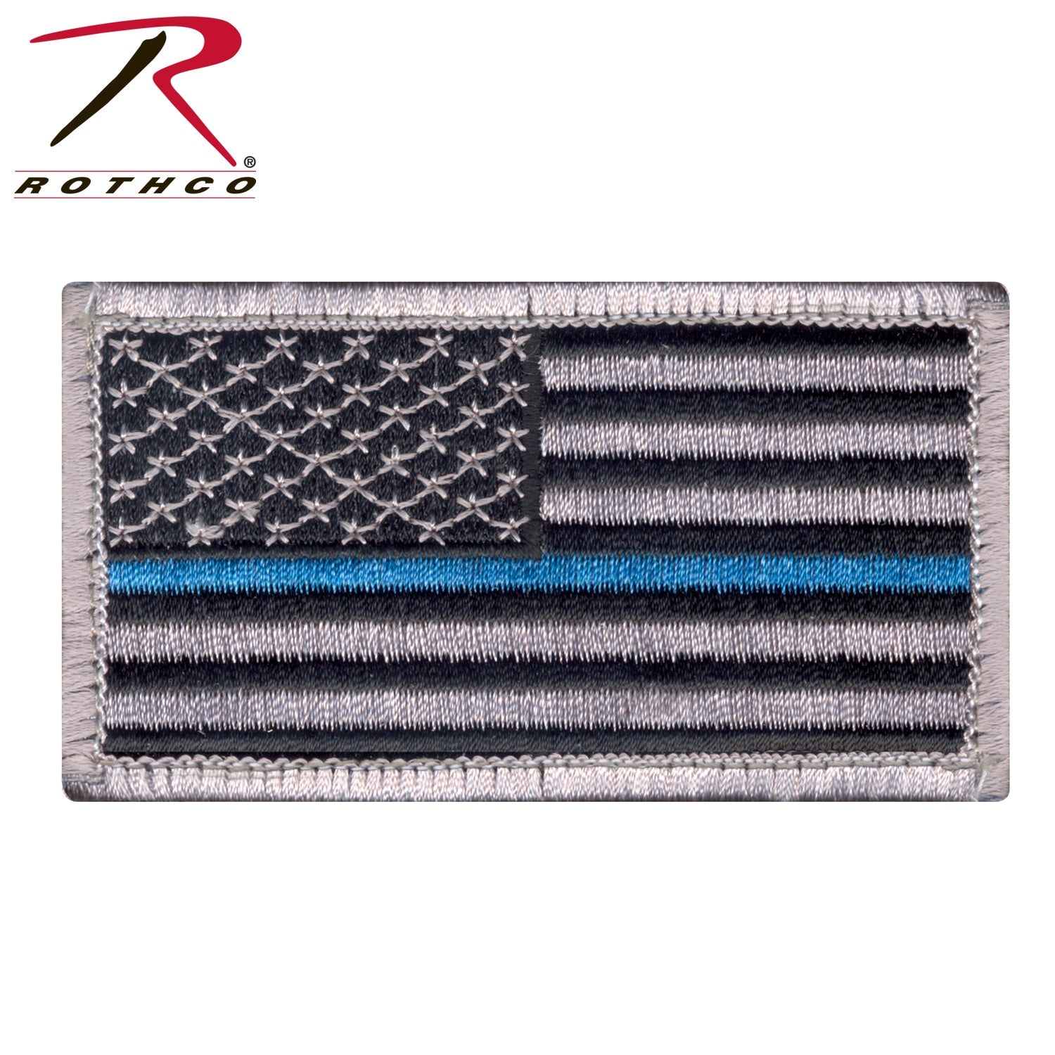 Rothco Thin Blue Line Police U.S. Flag Patch - Hook Back LARSON TACTICAL SUPPLY