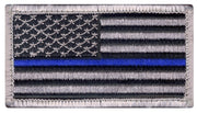 Rothco Thin Blue Line Police U.S. Flag Patch - Hook Back LARSON TACTICAL SUPPLY