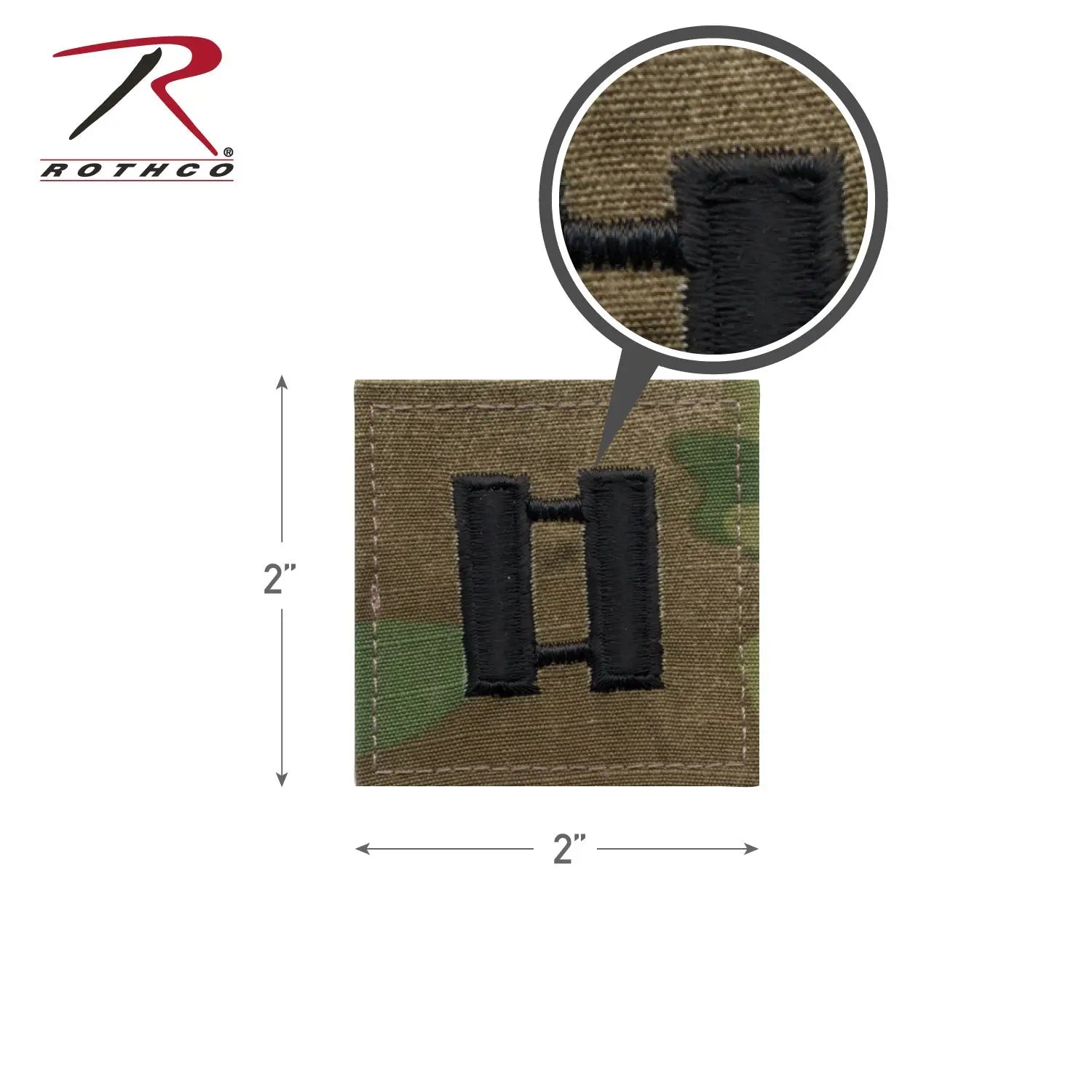 Rothco Official U.S. Made Embroidered Rank Insignia - Captain Insignia LARSON TACTICAL SUPPLY