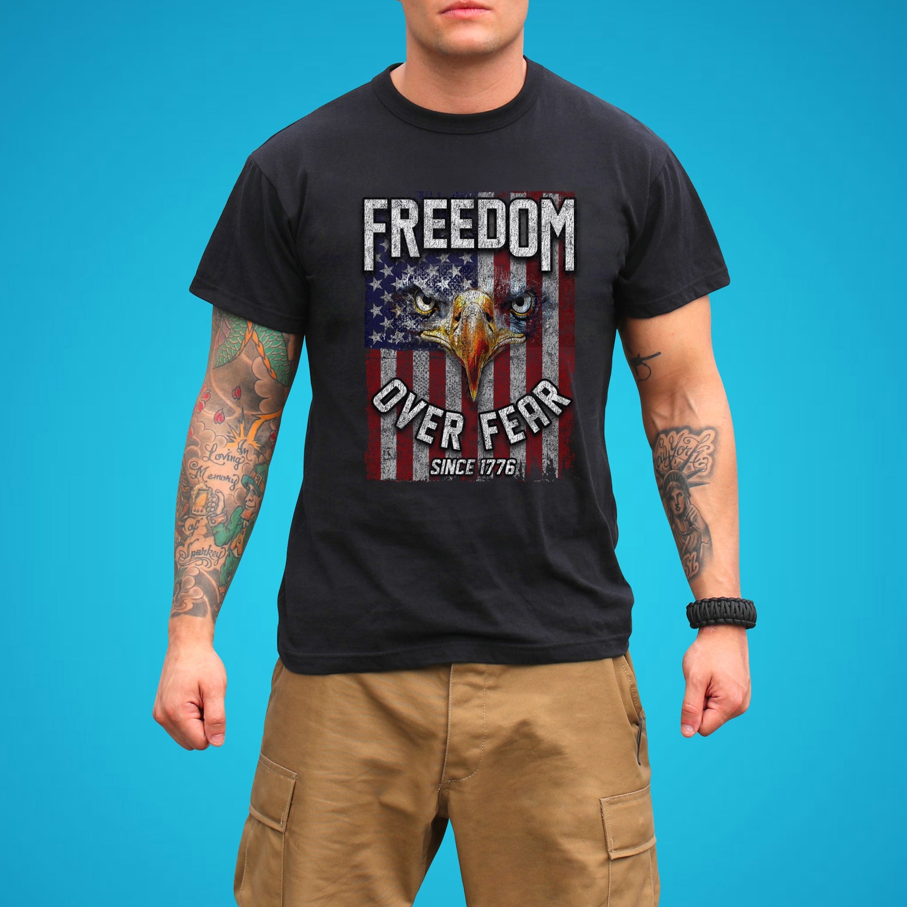 Rothco Freedom Over Fear T-Shirt LARSON TACTICAL SUPPLY