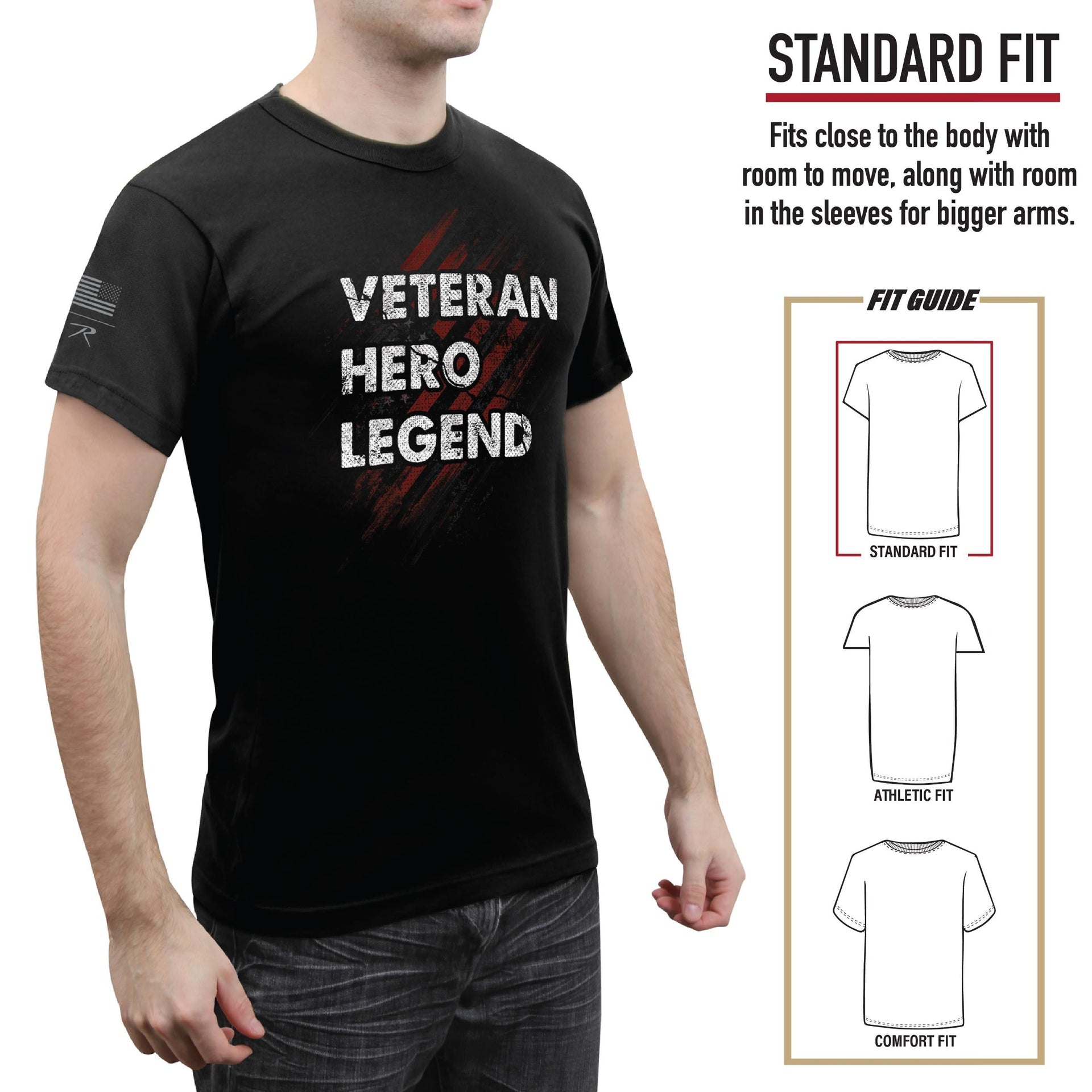 Rothco Veteran Hero Legend T-Shirt LARSON TACTICAL SUPPLY