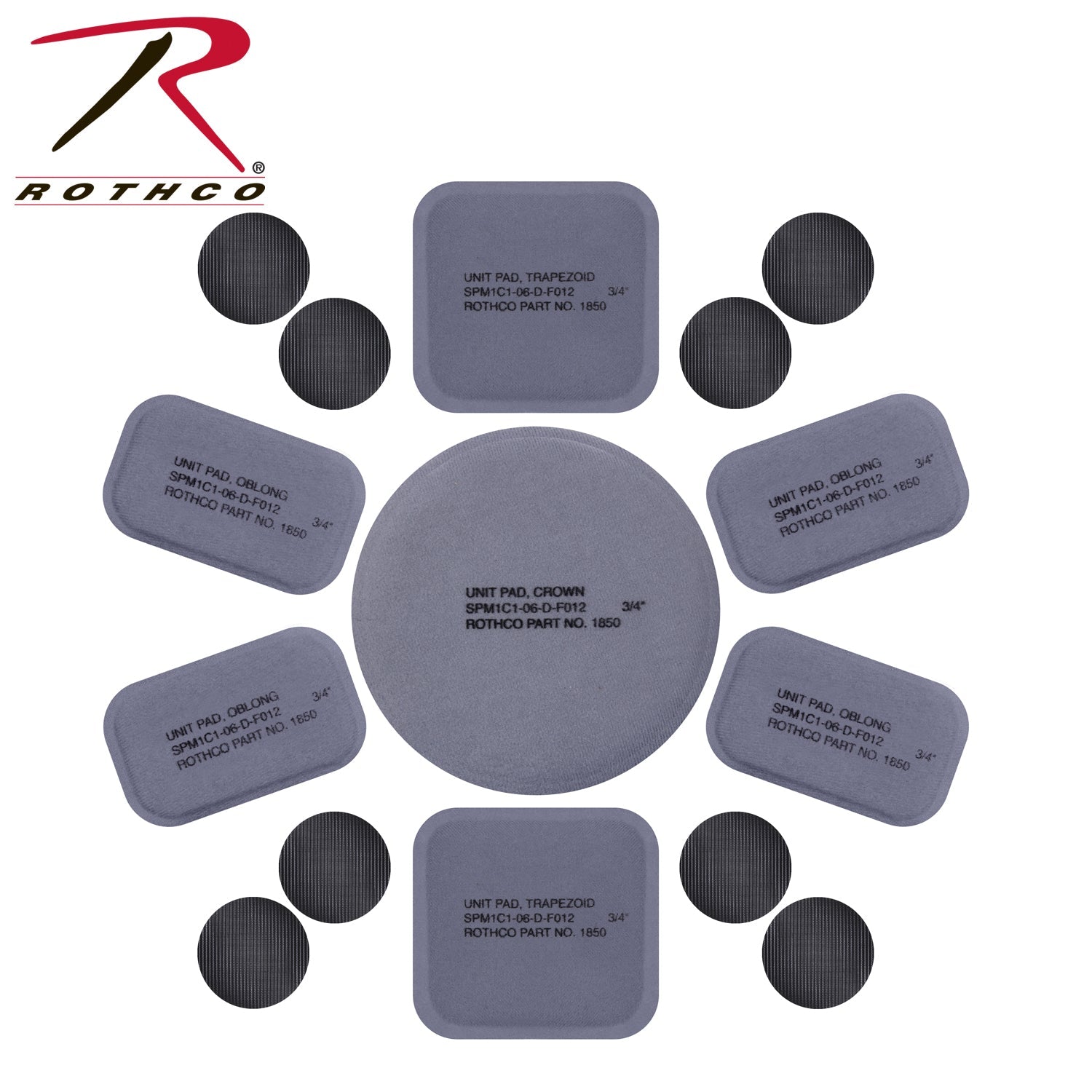Rothco Tactical Helmet Replacement Pad Set LARSON TACTICAL SUPPLY