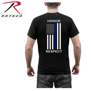 Rothco Thin Blue Line America Map T-Shirt LARSON TACTICAL SUPPLY