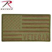 Rothco Veteran US Flag Patch - Coyote Brown LARSON TACTICAL SUPPLY