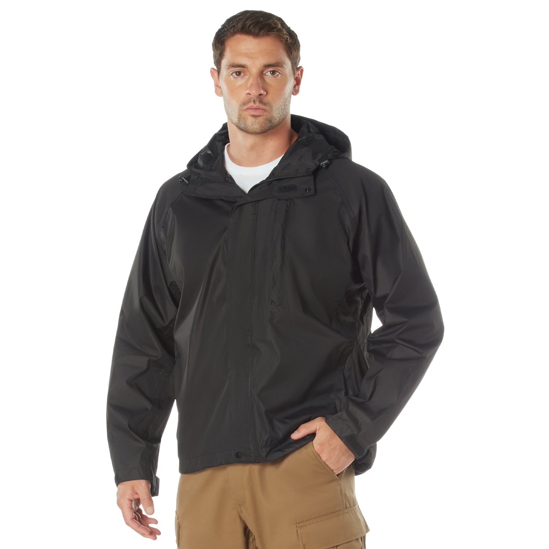 Rothco Packable Rain Jacket LARSON TACTICAL SUPPLY