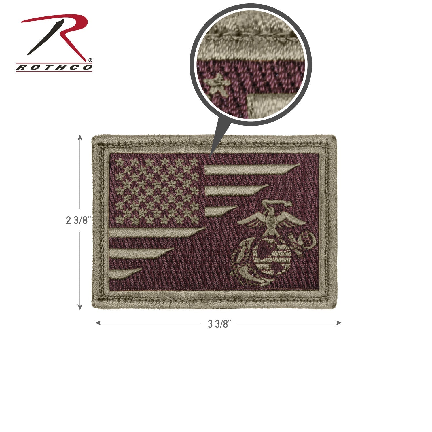 Rothco US Flag / USMC Eagle, Globe and Anchor Morale Patch LARSON TACTICAL SUPPLY