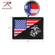 Rothco US Flag / USMC Eagle, Globe and Anchor Morale Patch LARSON TACTICAL SUPPLY