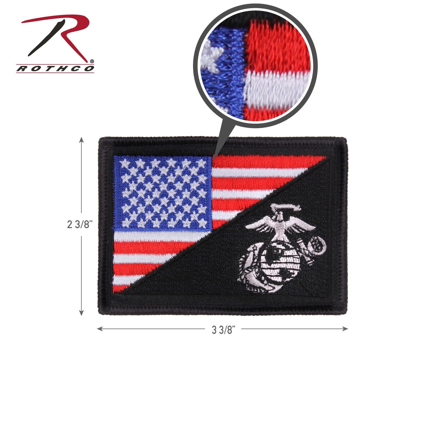 Rothco US Flag / USMC Eagle, Globe and Anchor Morale Patch LARSON TACTICAL SUPPLY