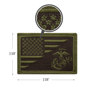 Rothco US Flag / USMC Eagle, Globe and Anchor Morale Patch LARSON TACTICAL SUPPLY