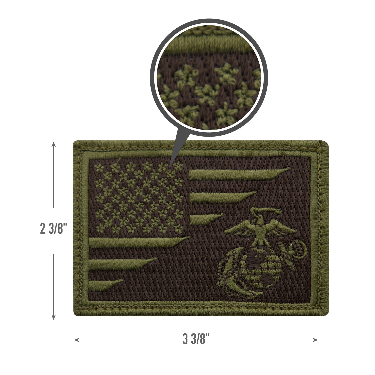Rothco US Flag / USMC Eagle, Globe and Anchor Morale Patch LARSON TACTICAL SUPPLY