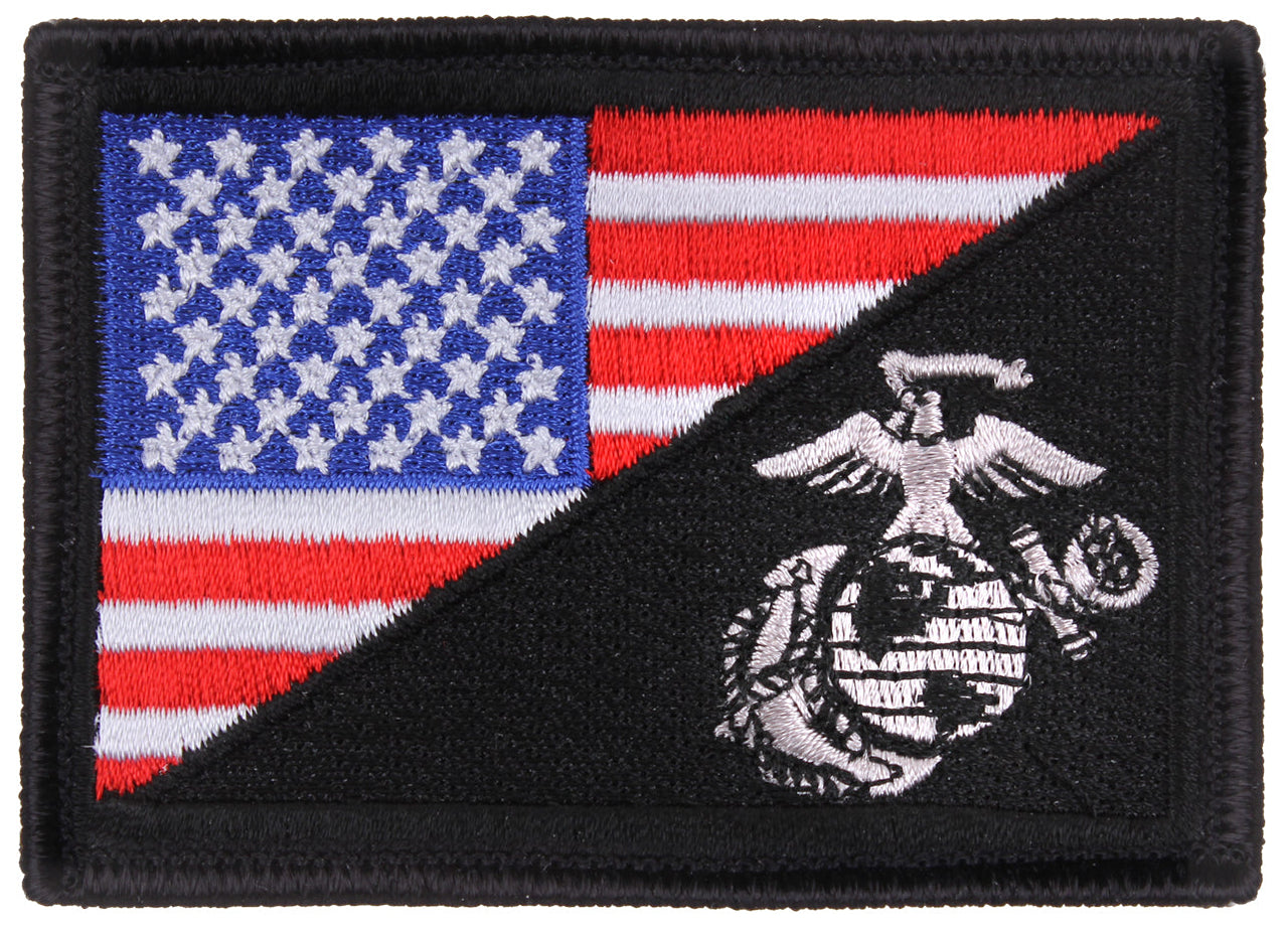 Rothco US Flag / USMC Eagle, Globe and Anchor Morale Patch LARSON TACTICAL SUPPLY