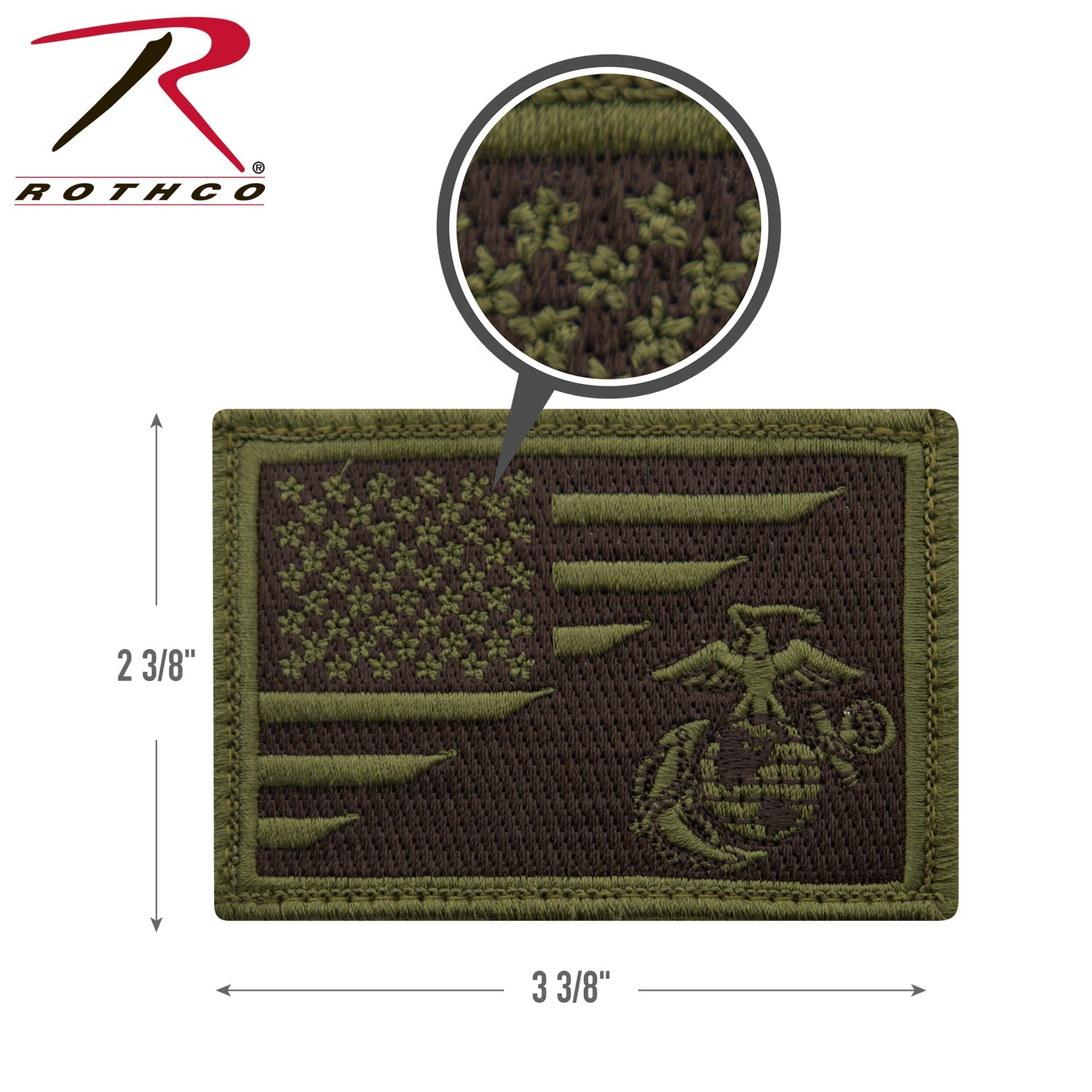 Rothco US Flag / USMC Eagle, Globe and Anchor Morale Patch LARSON TACTICAL SUPPLY