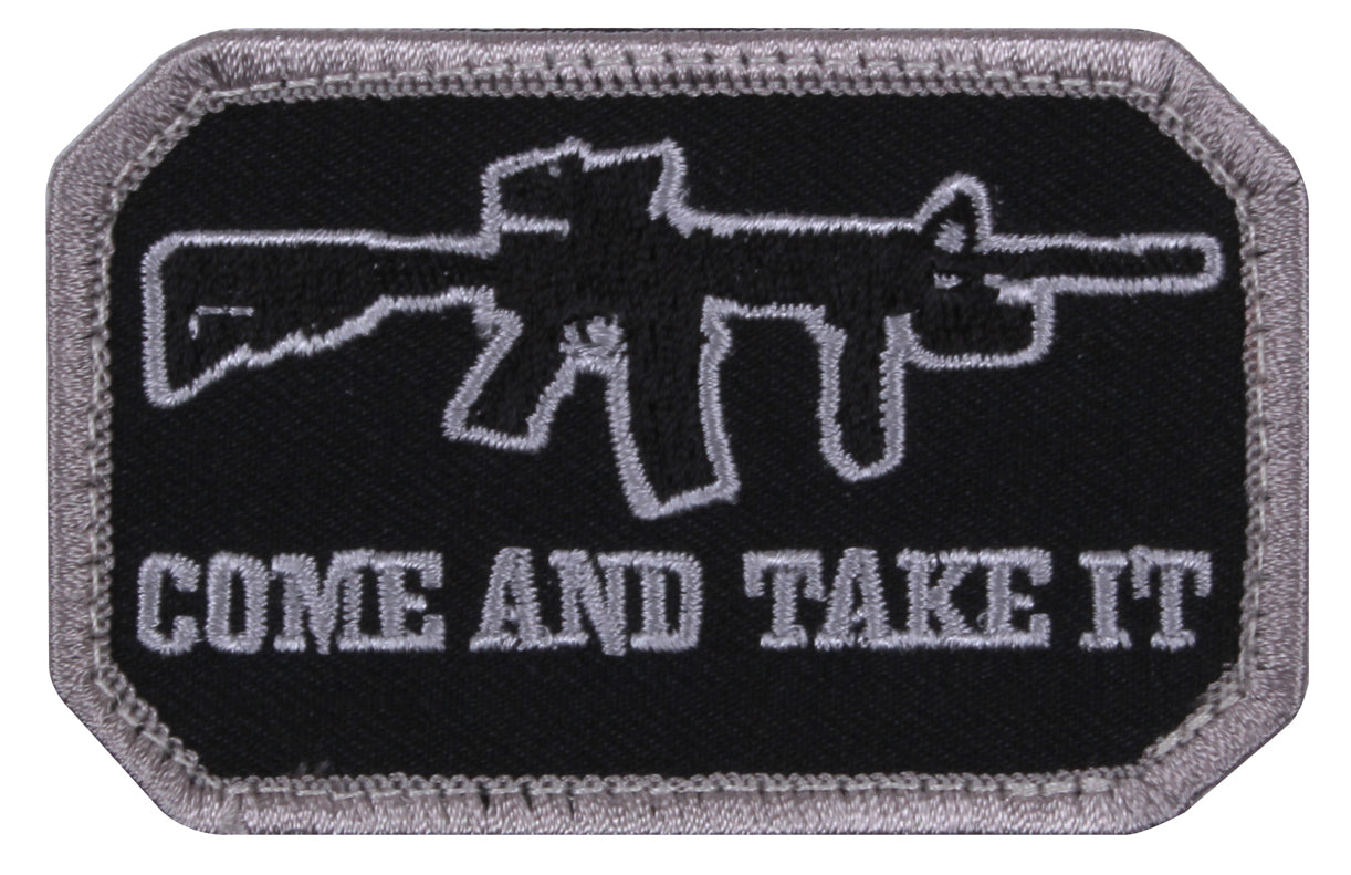 Rothco Come and Take It Morale Patch Black LARSON TACTICAL SUPPLY