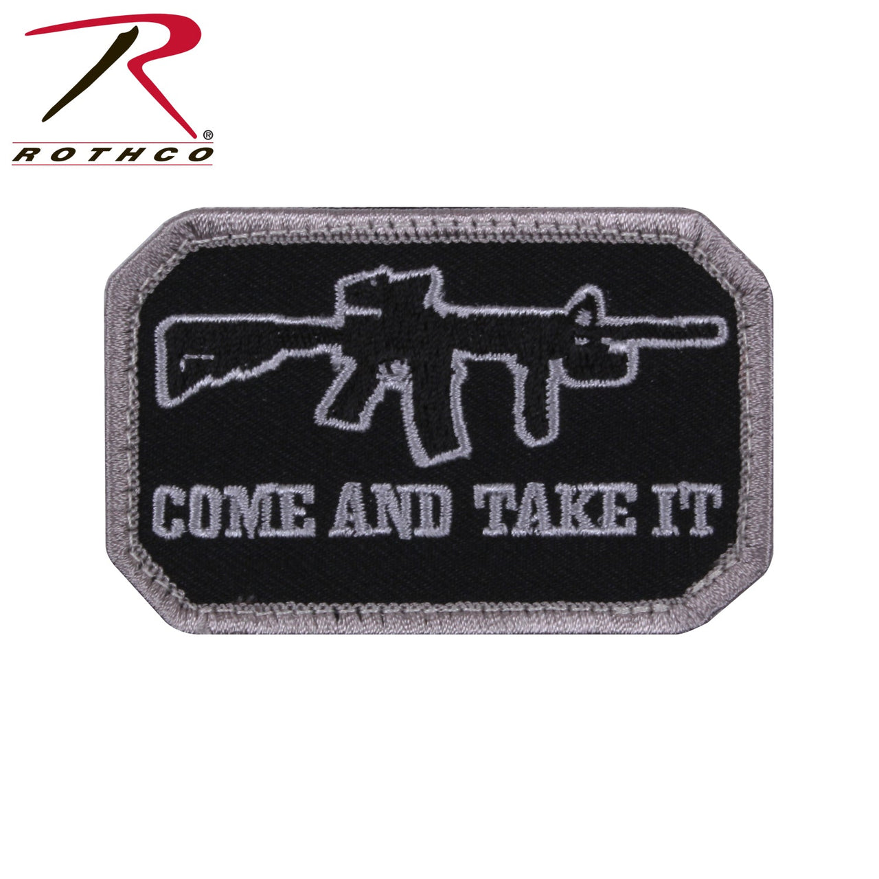 Rothco Come and Take It Morale Patch Black LARSON TACTICAL SUPPLY