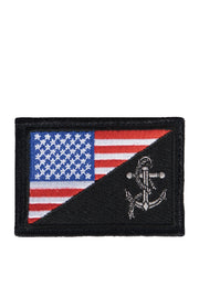 Rothco US Flag / USN Anchor Patch With Hook Back LARSON TACTICAL SUPPLY