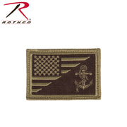 Rothco US Flag / USN Anchor Patch With Hook Back LARSON TACTICAL SUPPLY