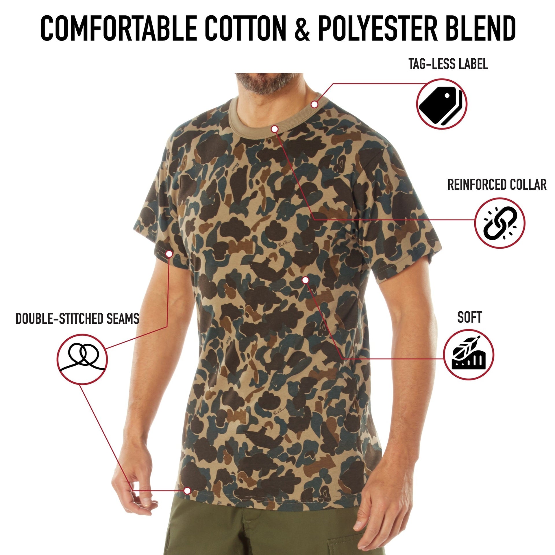 Rothco X Bear Archery Fred Bear Camo T-Shirt LARSON TACTICAL SUPPLY