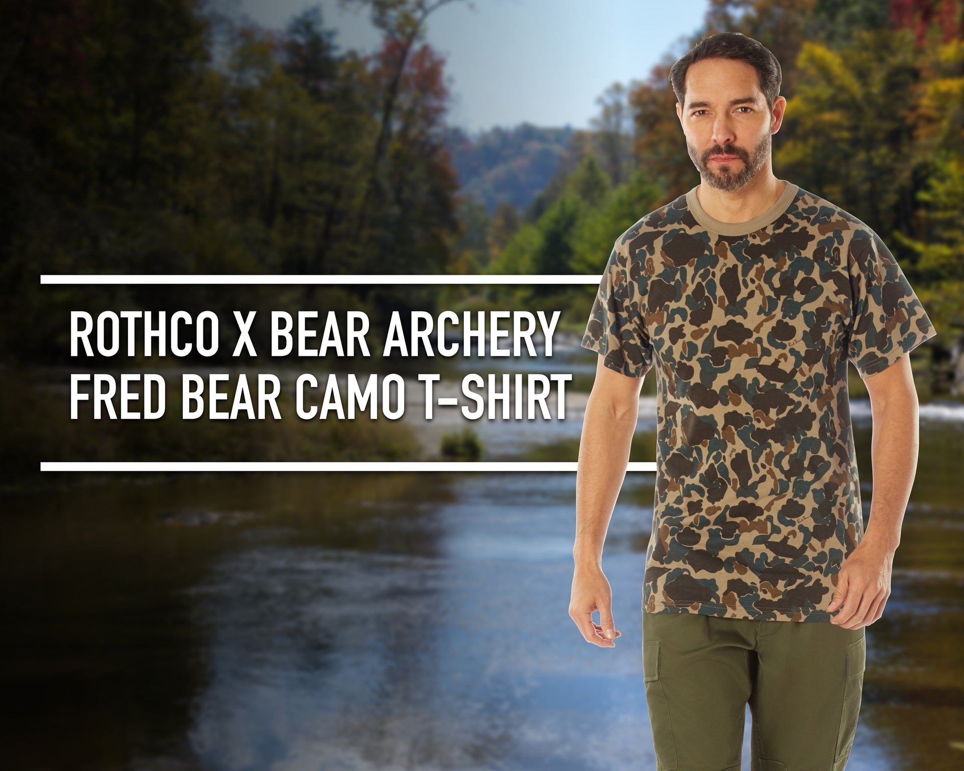 Rothco X Bear Archery Fred Bear Camo T-Shirt LARSON TACTICAL SUPPLY