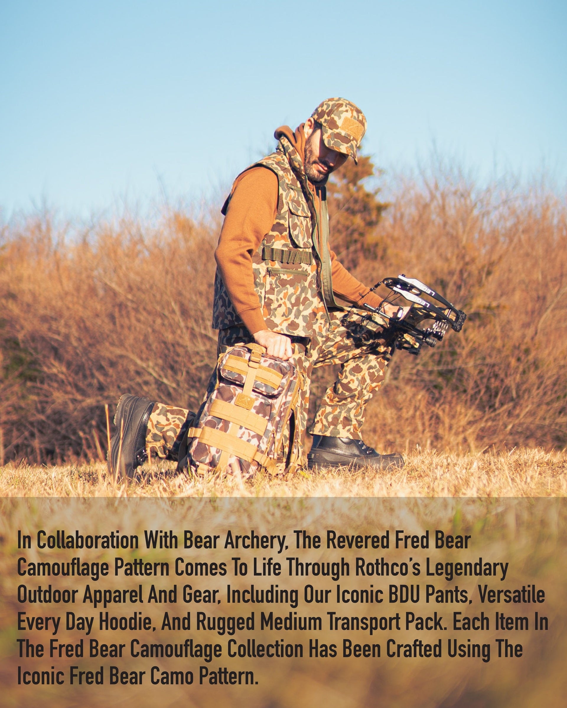 Rothco X Bear Archery Fred Bear Camo Every Day Hoodie LARSON TACTICAL SUPPLY