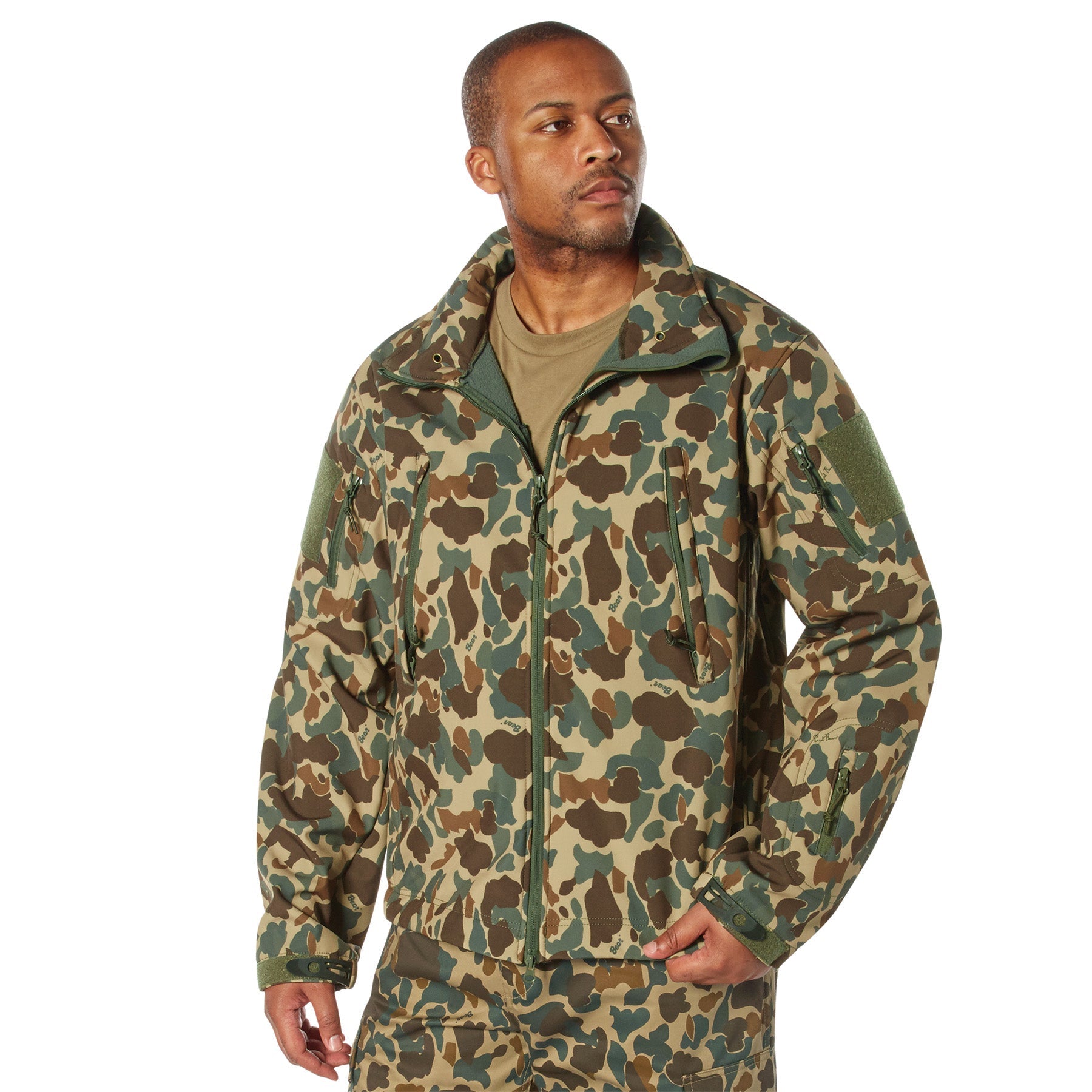 Rothco X Bear Archery Fred Bear Camo Special Ops Soft Shell Jacket LARSON TACTICAL SUPPLY