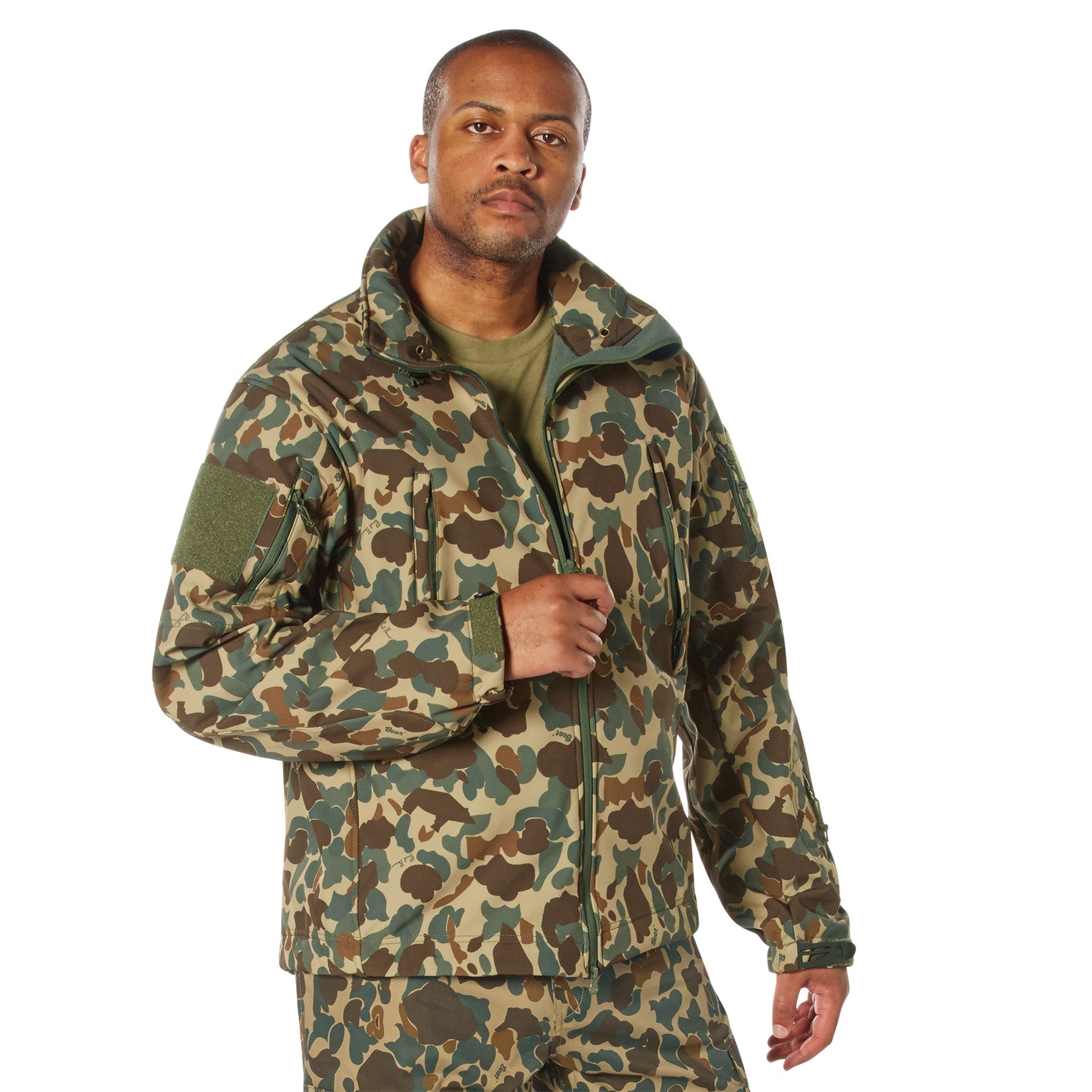 Rothco X Bear Archery Fred Bear Camo Special Ops Soft Shell Jacket LARSON TACTICAL SUPPLY