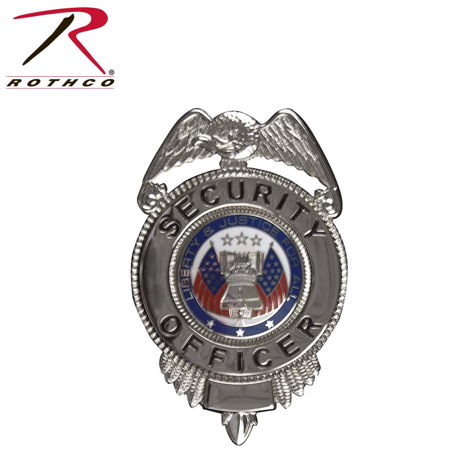 Rothco Security Officer Badge With Flags LARSON TACTICAL SUPPLY